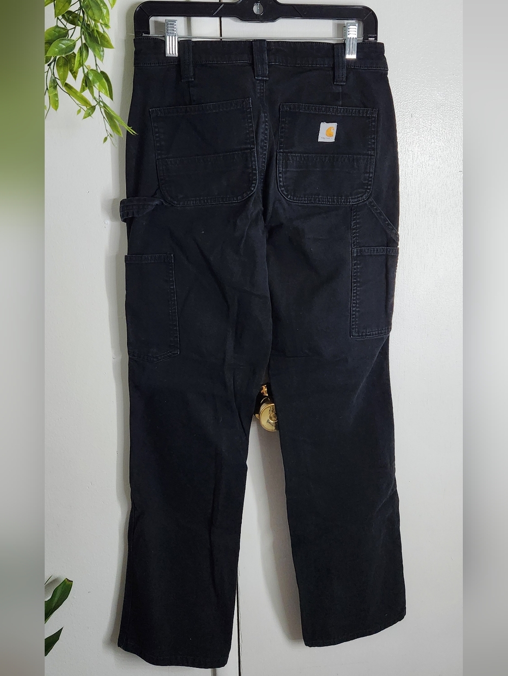 🔥Carhartt Black Work Pants Original Fit Utility Carpenter Pants Size 2 Regular - Picture 4 of 7